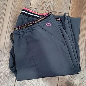 Heartsoul scrub pants size medium pewter color
